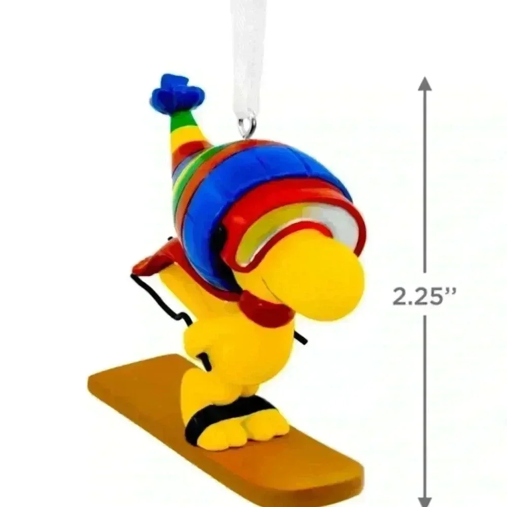 Hallmark 2022 NIB Peanuts Woodstock Ornament Skiing Woodstock Christmas 🎄